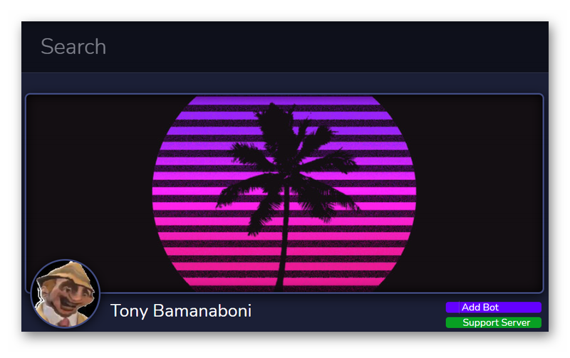 Плагин Tony Bamanaboni XD для трансляции музыки из ВК в Дискорде